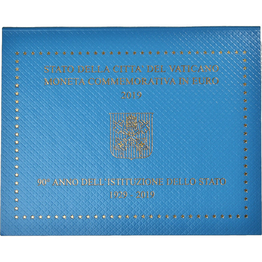 Βατικάνο, 
  
  2 ευρώ, 
  
  90 ans de la fondation de l'état du Vatican